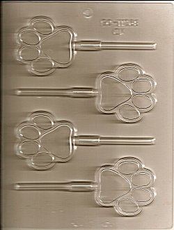 Paw Print 2.5in. Plastic Mold - %%product%%