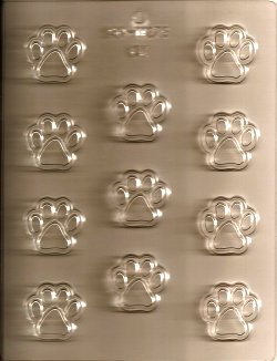 Paw Print 1.5in. Plastic Mold - %%product%%