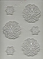 Lg and Sm Snowflakes, Plastic Mold - %%product%%