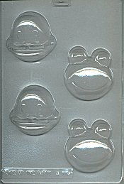 Frog and Duck Face Soap Mold - %%product%%