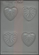 Crystal Hearts, Plastic Mold - %%product%%