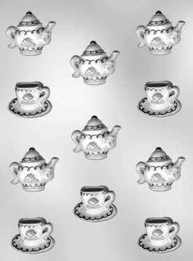 Teapot, Cup/Saucer Plastic Mold - %%product%%