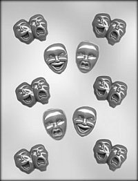 Theatrical Masks, Plastic Mold - %%product%%