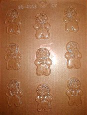 Gingerbread Boys Plastic Mold - %%product%%
