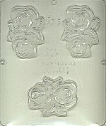 Double Roses Soap, Plastic Mold - %%product%%